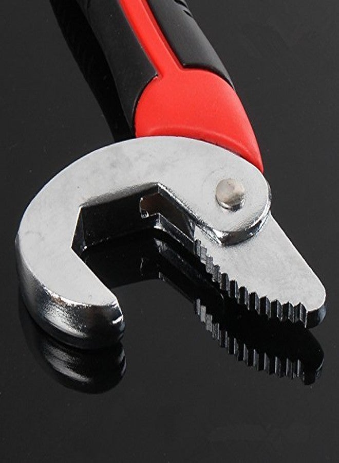 Kyraton Multifunction Stainless Steel Socket Adjustable Universal Wrench Set Tools Snap and Grip Open End Snap N Grip Tool Spanner Tool Kit (Black and Red) (Pack of 2) - Image 2